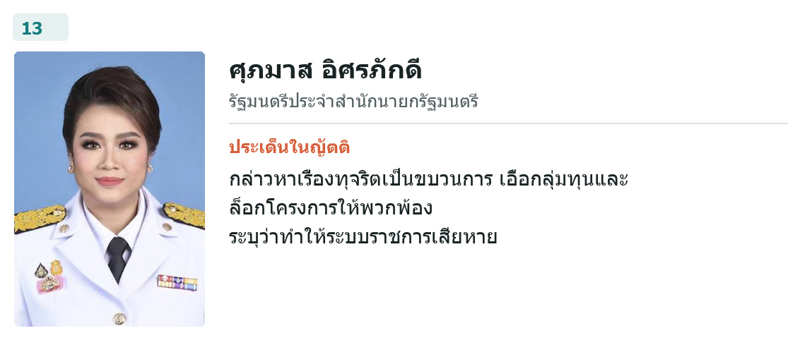 ผู้อภิปรายคนที่ 13