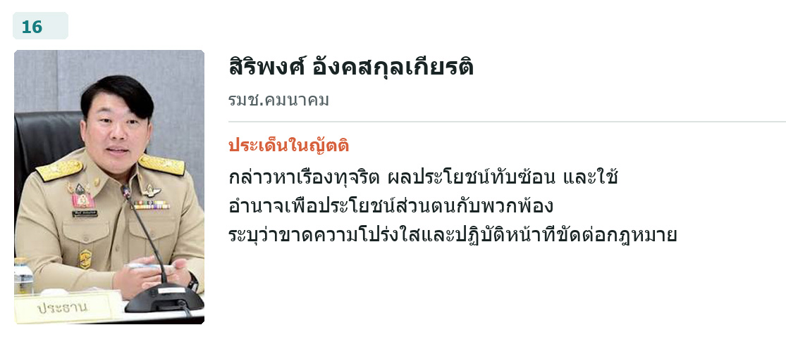 ผู้อภิปรายคนที่ 16